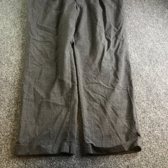 Lauren Ralph Lauren Pants Mens 36x29 Gray Pleated High Waist Y2K Wool Classic - Picture 3 of 12